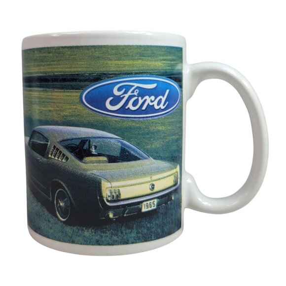 Ford Mustang Mug 1965 License Plate Classic Sport Car Offically Licensed Vintage - Picture 1 of 10